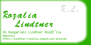 rozalia lindtner business card